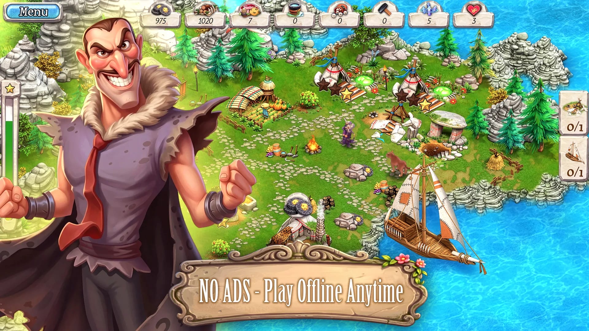 Cavemen Tales: Prehistoric Age — Android gameplay screenshot 5
